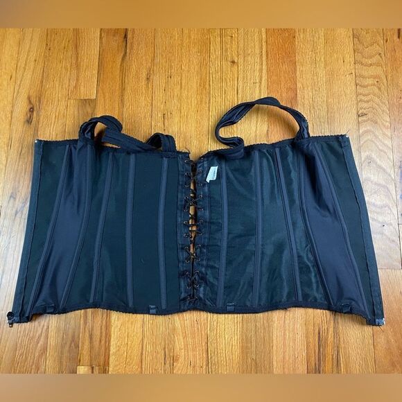 Victorian Black Zip Up Corset Size 34 inch - Picture 5 of 9